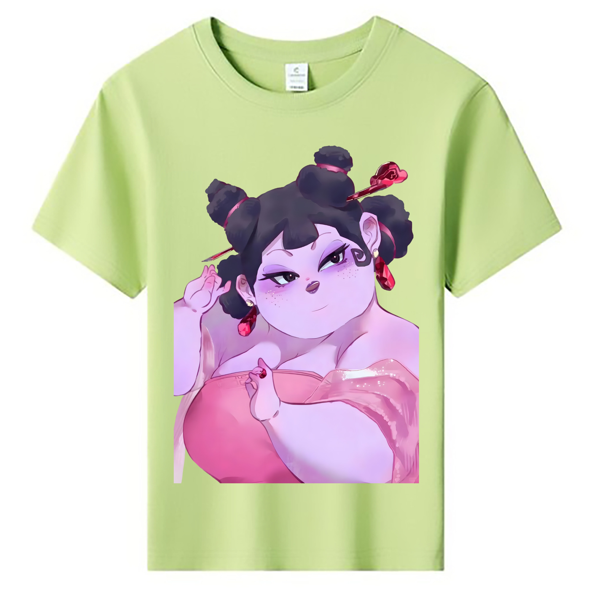 （画像用） Ne Zha 2 ナタ 魔童の大暴れ 綿100％キッズTシャツ（フロントプリント）